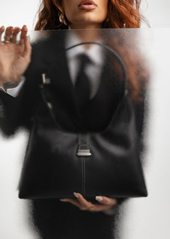 The Caviar Leather Bag Black