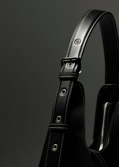 The Caviar Leather Bag Black