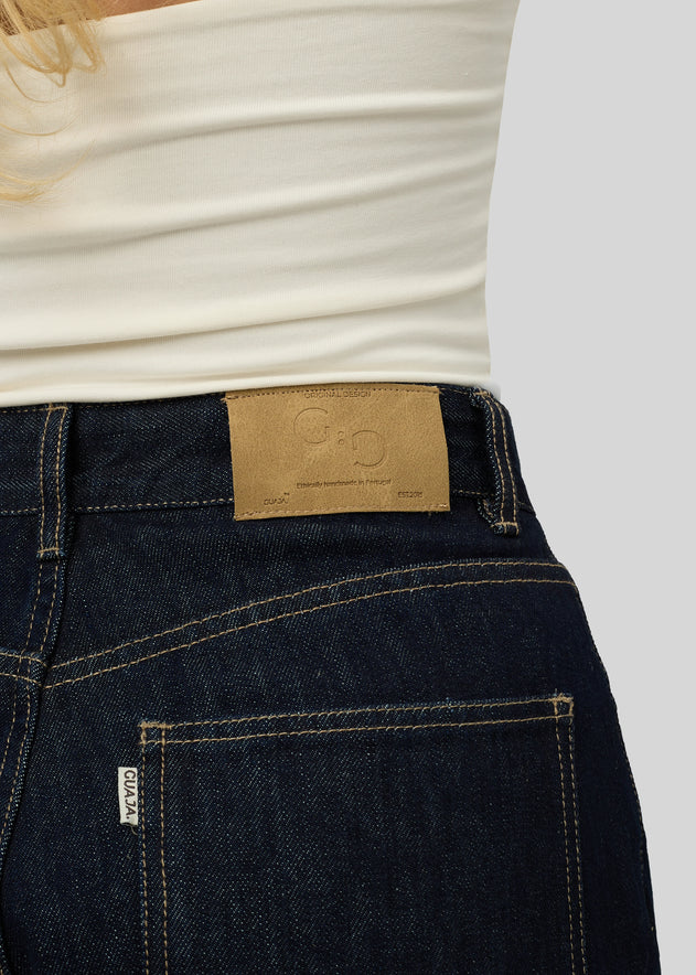 Knox Relaxed Straight Jeans Dark Blue