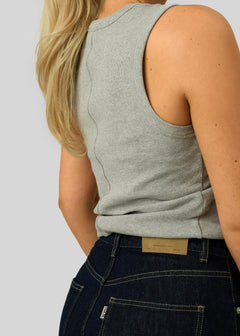 Kurt High-Neck Tank Top Grey