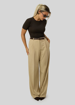 Jagger Tailored Trousers Beige