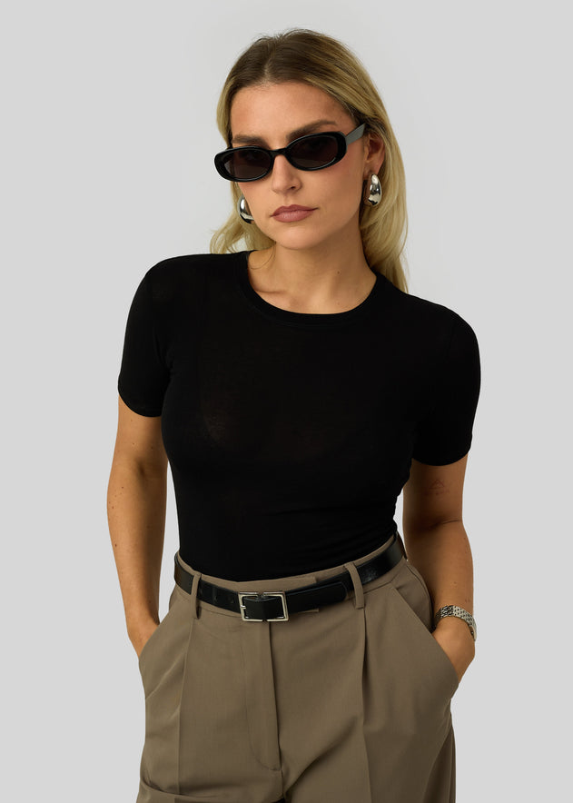 90’s Fitted T-Shirt Black