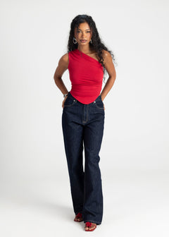 Knox Relaxed Straight Jeans Dark Wash