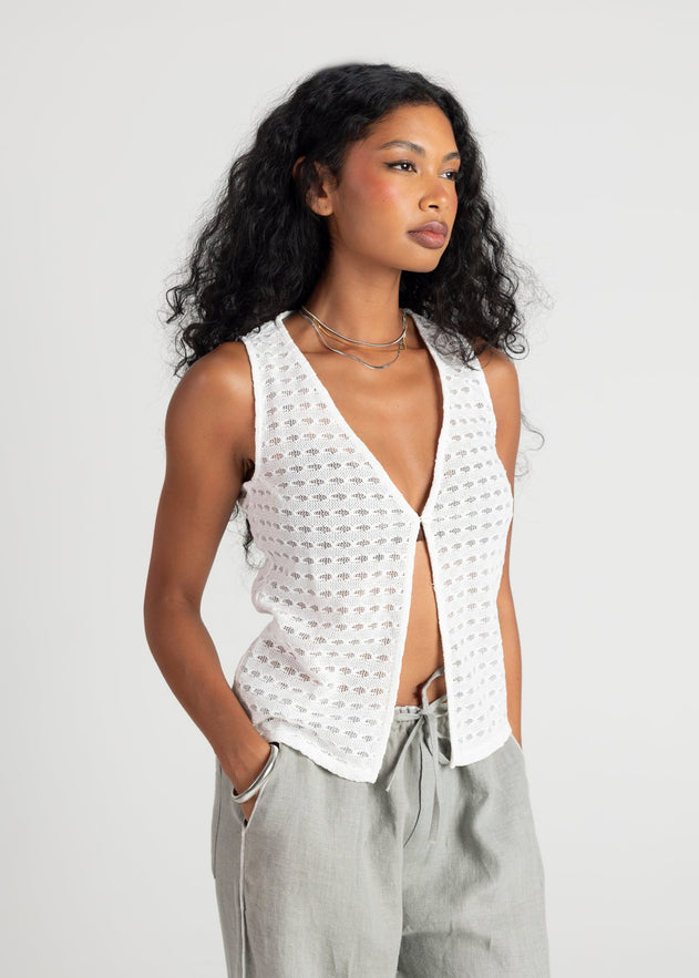 Devi Vest White