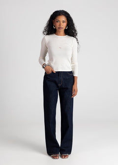 Knox Relaxed Straight Jeans Dark Wash