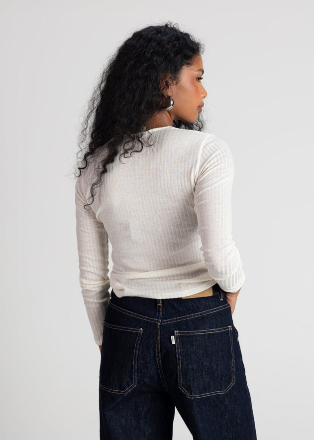 Cherry On Top Embroidered Sweater White