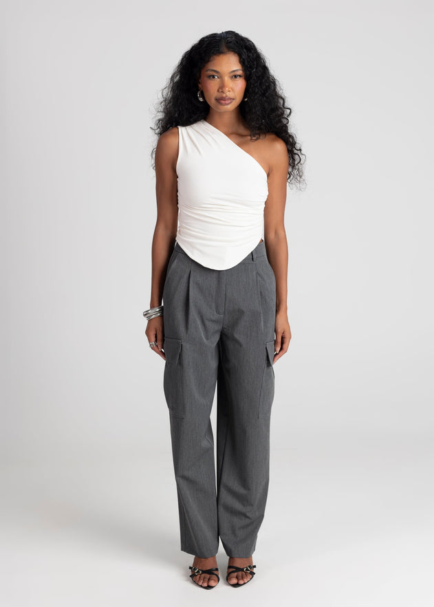 Ezra Cargo Trousers Grey