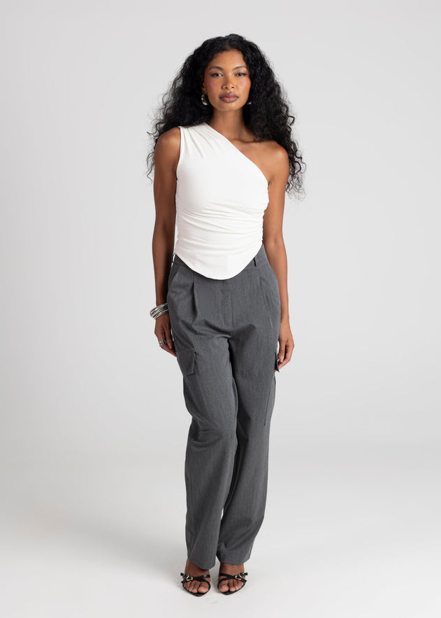 Ezra Cargo Trousers Grey