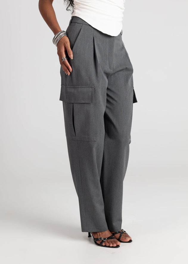 Ezra Cargo Trousers Grey