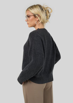 Essential Wool Sweater Charcoal