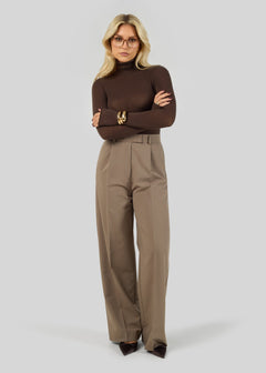 Belle Turtleneck Bodysuit Brown