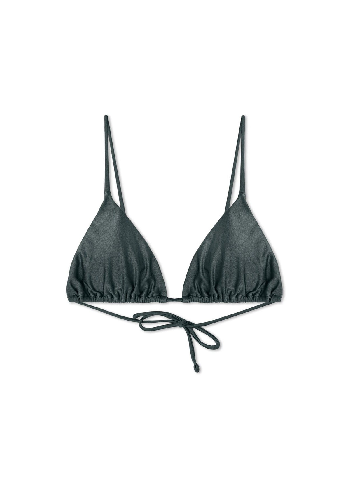 Cora Triangle Bikini Top Army Green
