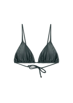 Cora Triangle Bikini Top Army Green