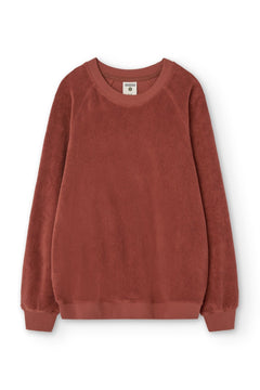 Gilda Terry Raglan Sleeve Sweatshirt Mars Red