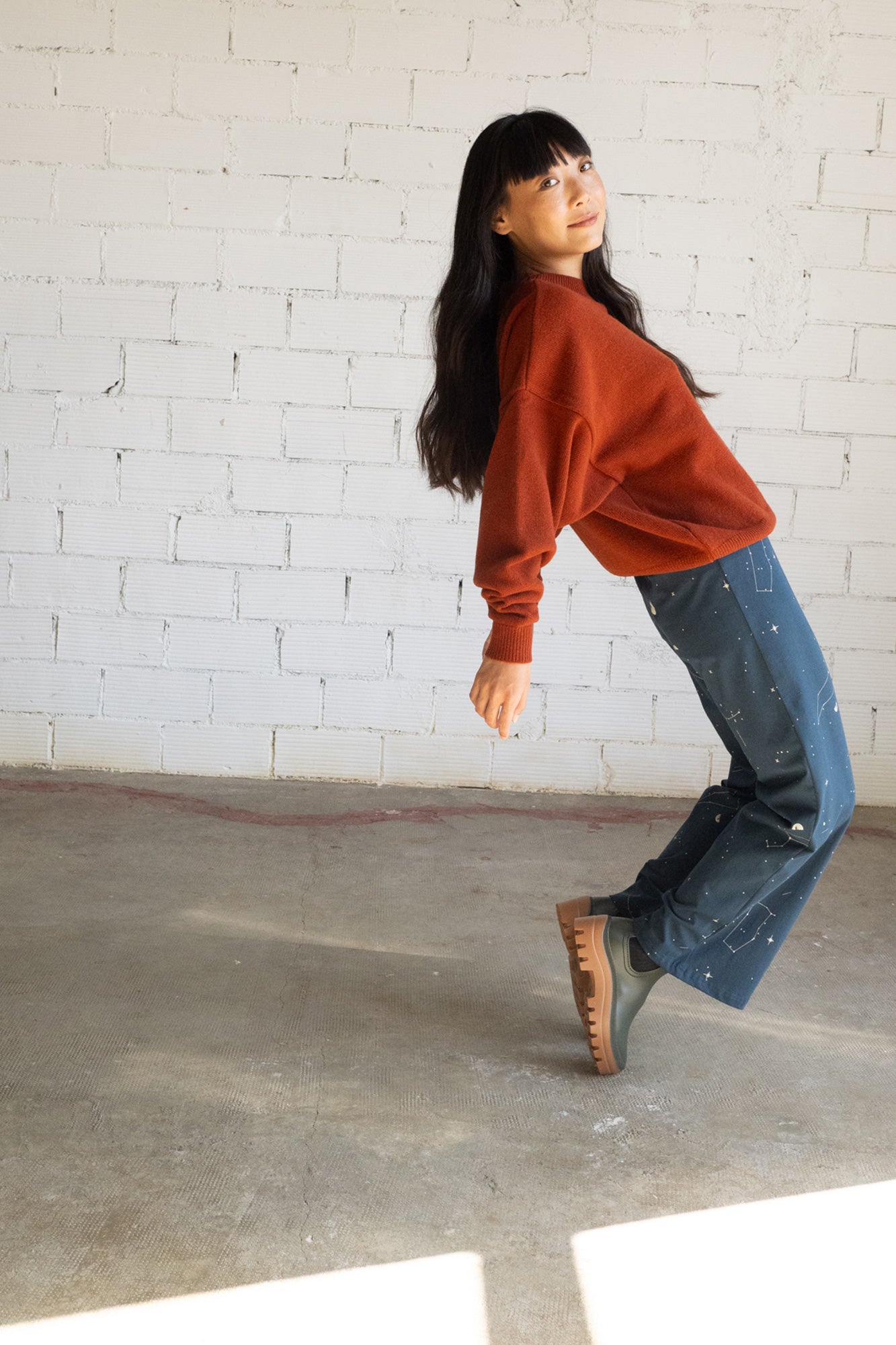 Gloria Trousers Blue Constellations