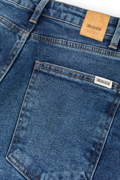 Gueda Momfit Denim Trousers Washed Blue