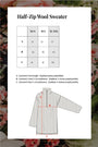 KAIKO - Half-Zip Wool Sweater Barley, image no.10