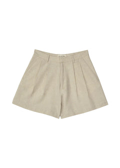 Hannah Linen Shorts Beige