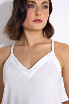 Harmony Glow Strap Top White