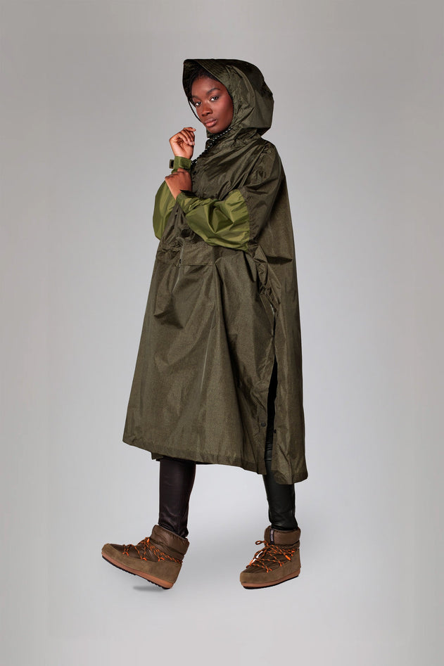 Herringbone Rain Poncho