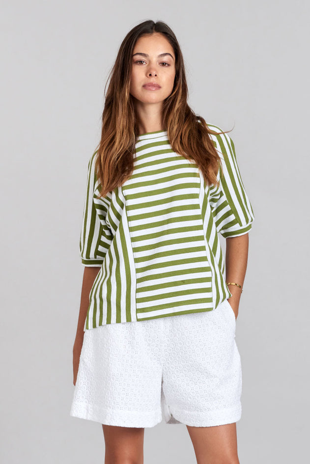 Juniper T-Shirt Striped Green