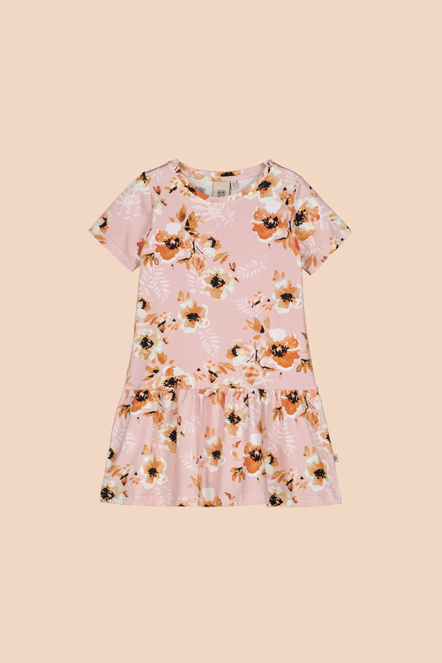 Kids' Frill T-Shirt Dress Pastel Bouquet