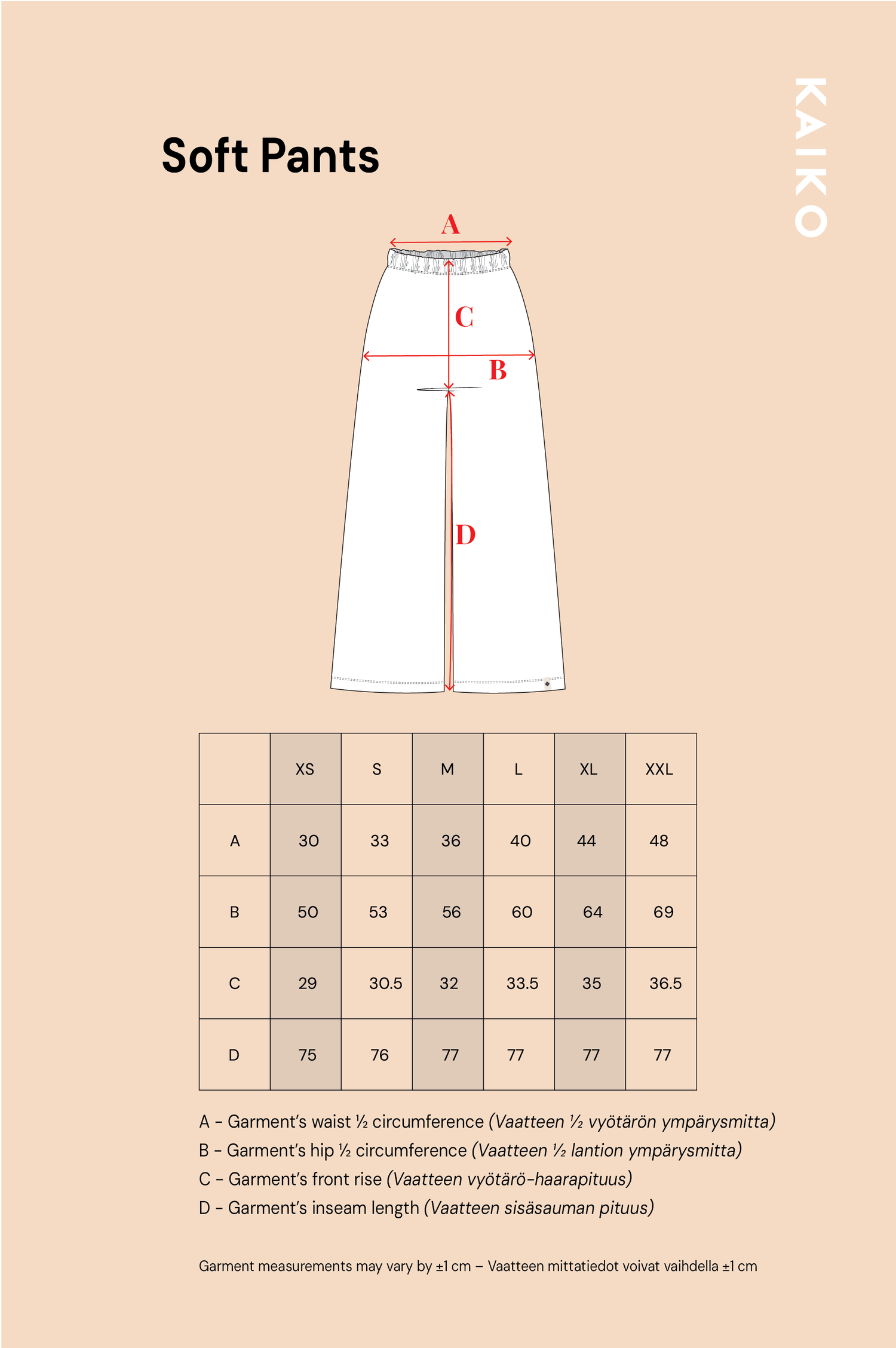 Soft Pants Black Anemone