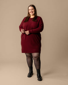 Kajo Knitted Dress Burgundy