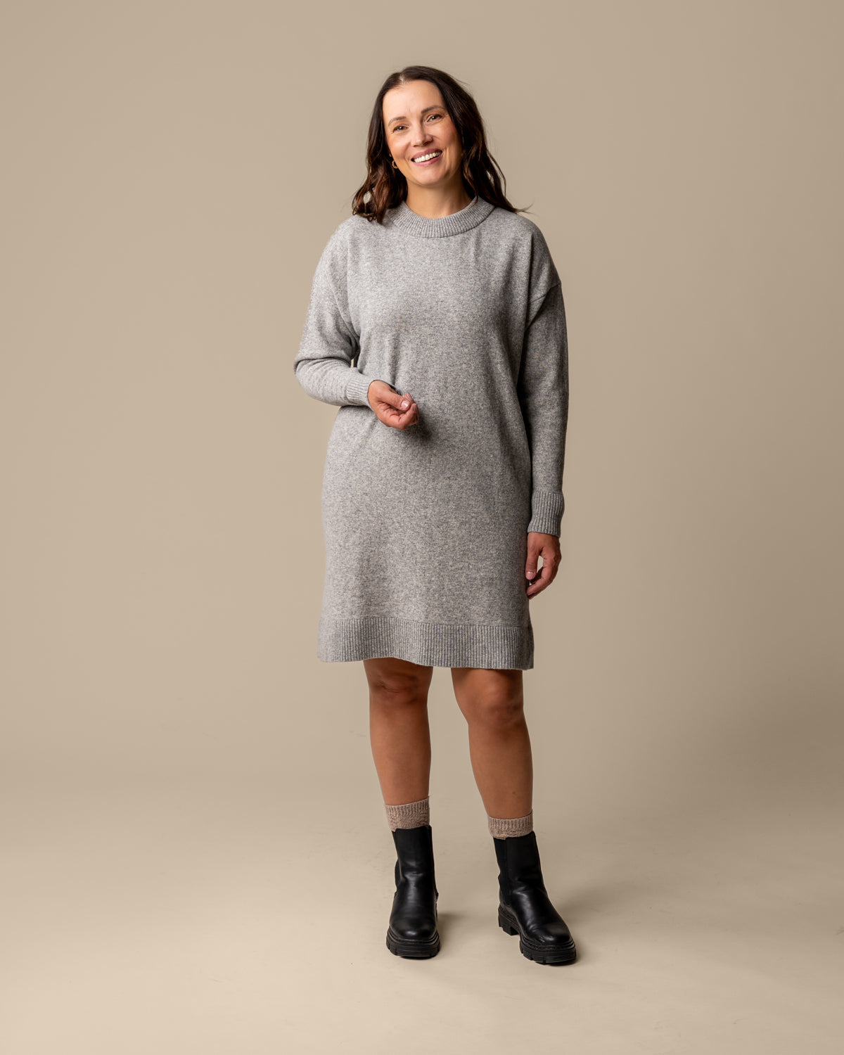 Kajo Knitted Dress Grey