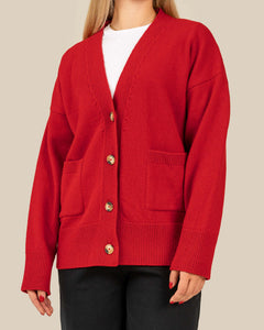 Kaste Cardigan Red