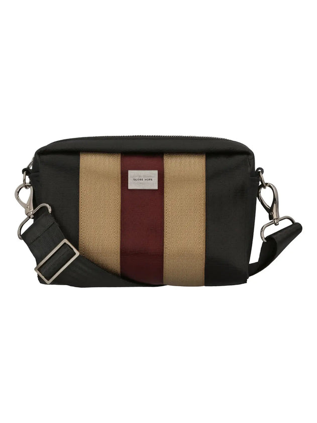 Kaste Bag Black-Beige-Burgundy