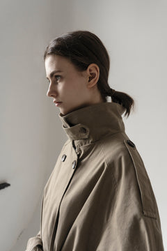 Olive Pointed Collar Luna Trench