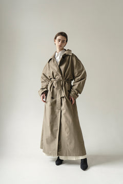 Olive Pointed Collar Luna Trench