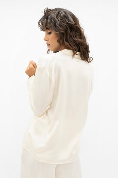 Kobe Silk Blouse Pearl