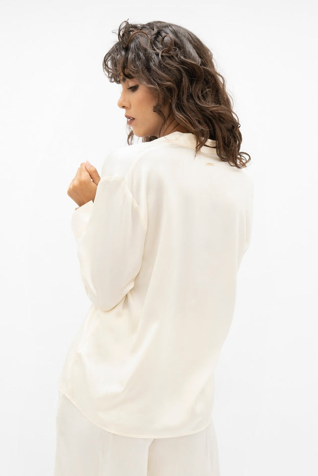 Kobe Silk Blouse Pearl
