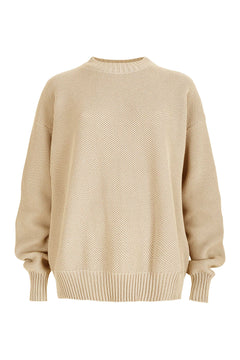 Honeycomb Unisex Jumper Sand