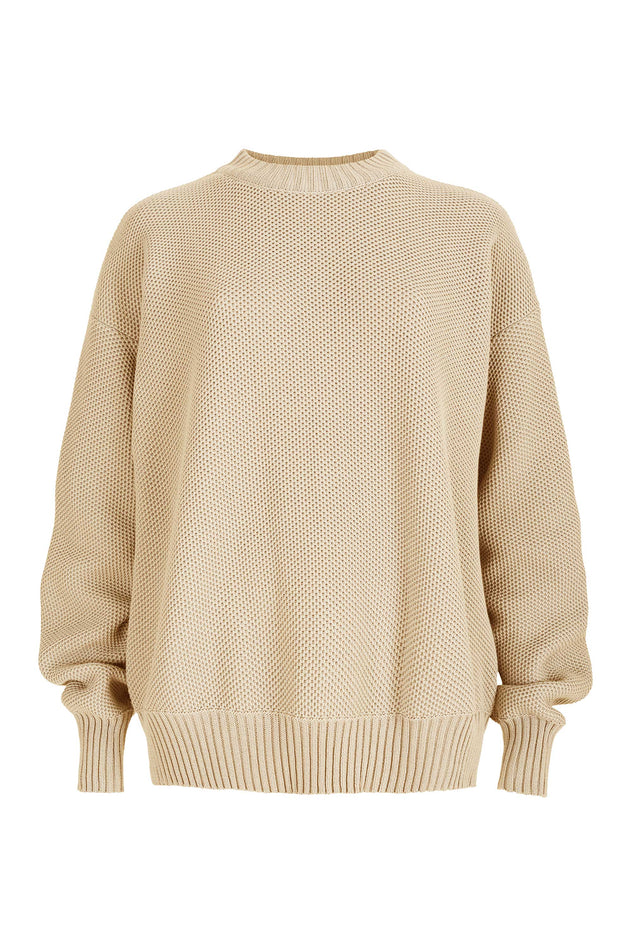 Honeycomb Unisex Jumper Sand