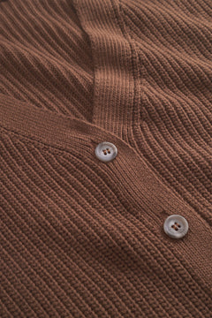 Short Cardigan Dark Brown