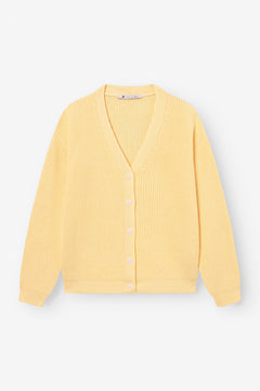 Short Cardigan Light Yellow