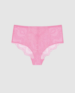 Lace Highwaist Briefs Candy Pink