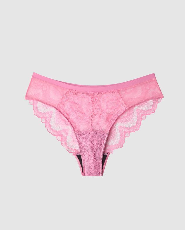 Lace Period Underpants Cheeky Candy Pink