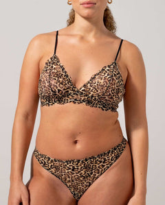 Lace Thong 3-Pack Leopard