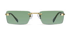 Laila Sunglasses Gold Green