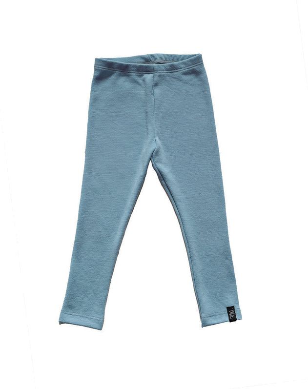 Kids' Merino Leggings Menthol Blue