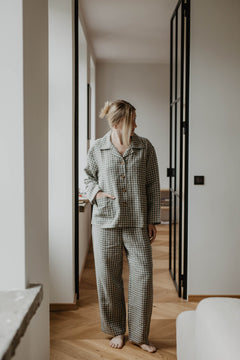 Linen Pajama Set Praurimė