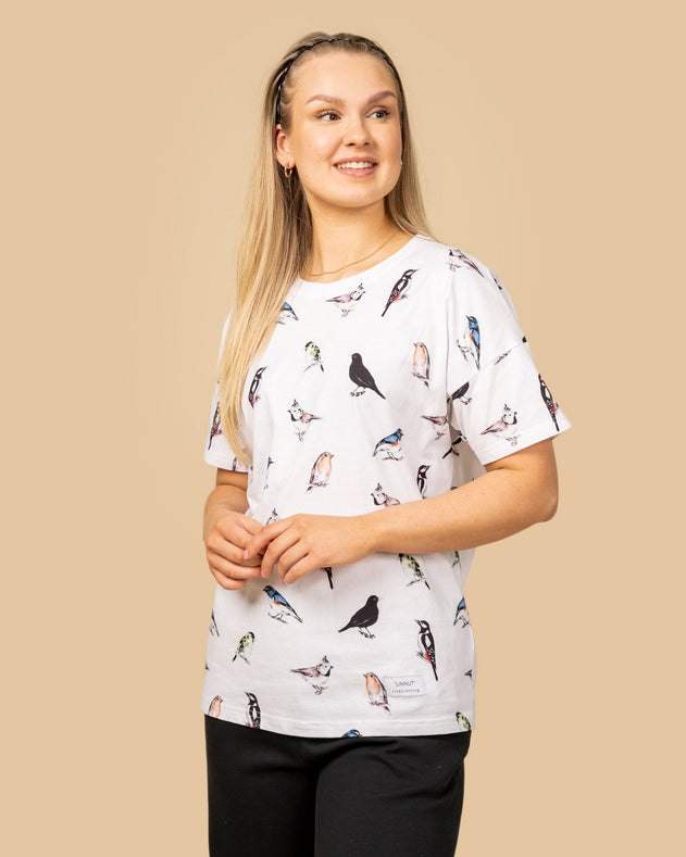 Birds T-Shirt White