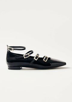 Luke Leather Ballet Flats Onix Black