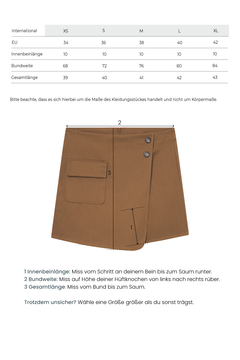 Organic Cotton Skort Brown