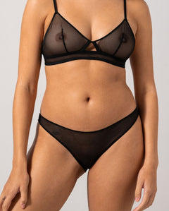 Mesh Bikini Briefs 3-Pack Black