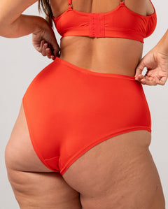 Micro Highwaist Briefs Fiery Red